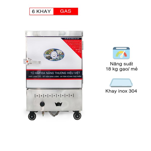 tu nau com 6 khay gas nhap khau ta 1
