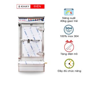 Tủ nấu cơm dùng điện 8 khay BigStar