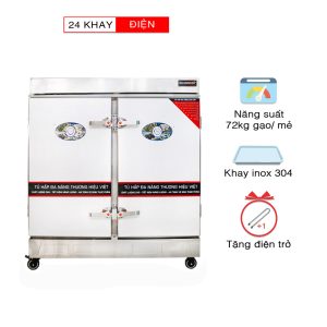 Tủ nấu cơm bằng điện 24 khay