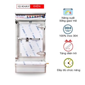 Tủ nấu cơm 10 khay dùng điện BigStar