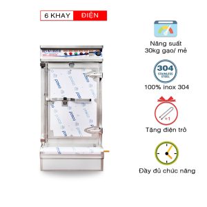 Tủ nấu cơm 6 khay điện Việt Nam