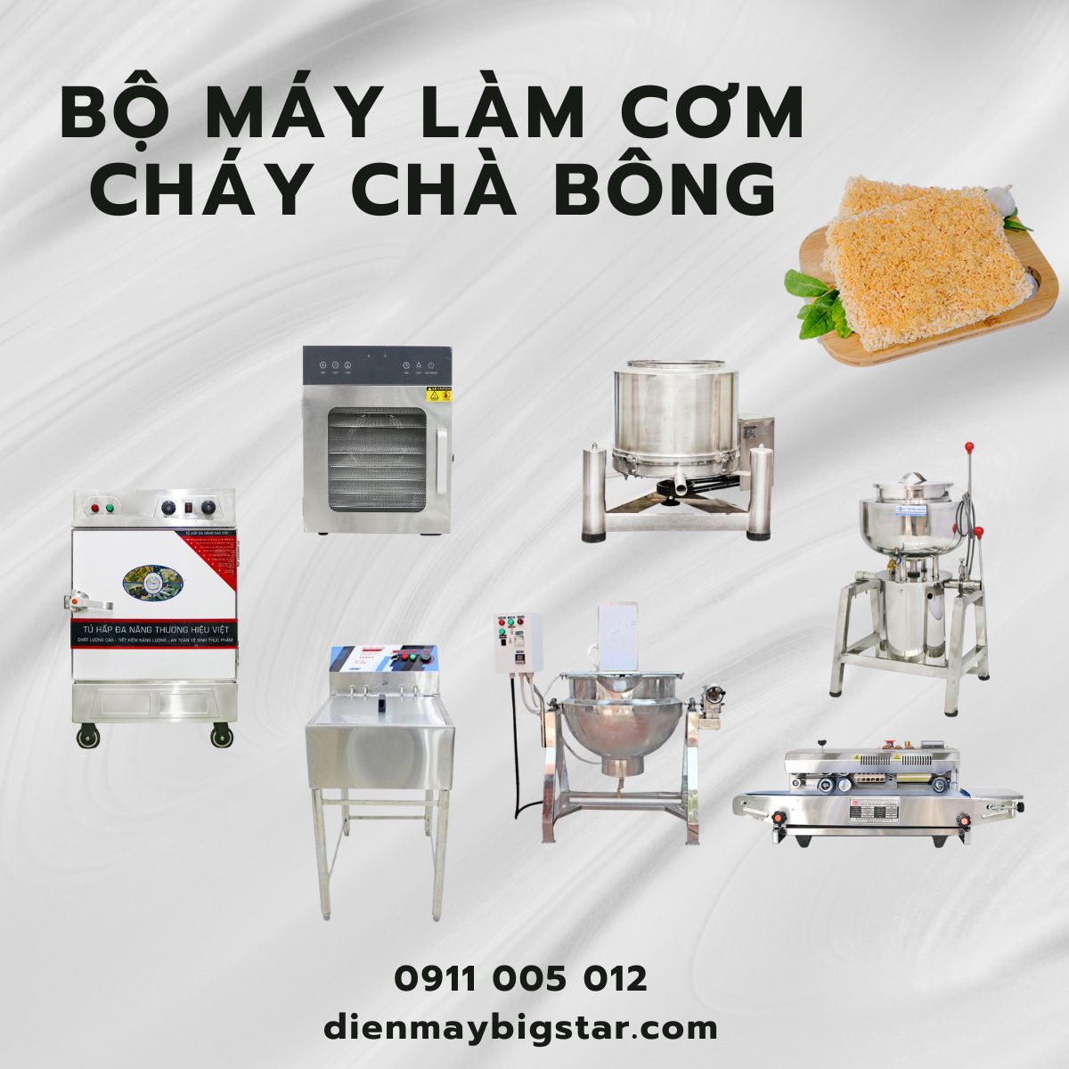 Bộ máy làm cơm cháy chà bông