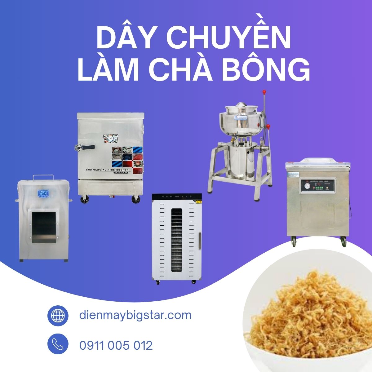 Dây chuyền làm chà bông