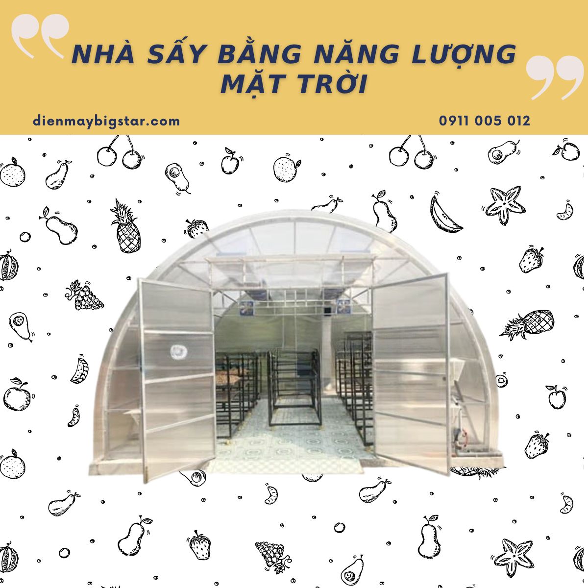 Nhà sấy bằng năng lượng mặt trơi