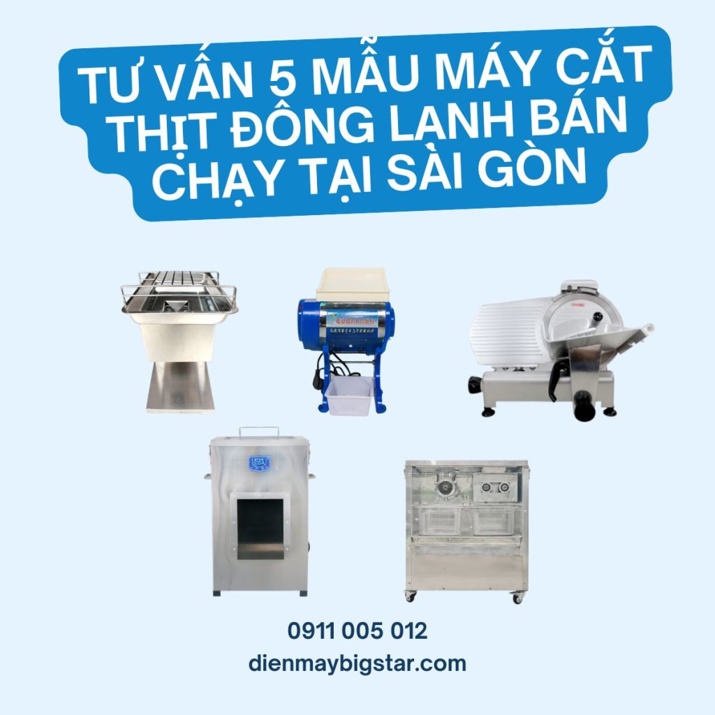 máy cắt thịt đông lạnh